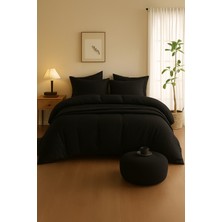 Valoroso Tekstil %100 Pamuk Müslin Nevresim Takımı Lastikli Çarşaflı 2 Yastık Kılıflı Çift Kişilik