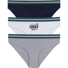 Koza İç Giyim Kadın Pamuklu Beli Lastikli Slip/Külot
