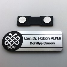 Ofistike Logo Baskılı Mesleklere Özel Tasarımlı Kişiye Özel Yaka Isimliği