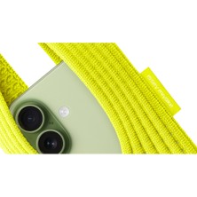 Awei Tüm Telefonlarla Uyumlu iPhone Pocket Issey Mıyake Örgü Çapraz Telefon Çantası Askısı 80CM