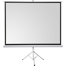 Everest TPP-240 240*200CM Arkası Siyah Fonlu Tripodlu Projeksiyon Perdesi