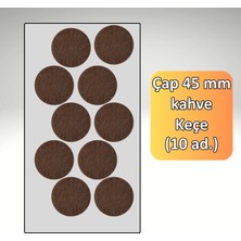 Almital Keçe-(45 mm Çap)-Kanepe Sehpa Sandalye Için Zemin Koruyucu