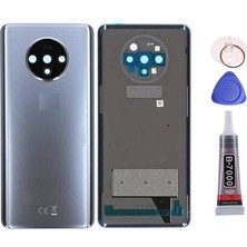 Yedcom ONE PLUS 7T Siyah Arka Pil Batarya Kapağı Arka Kapak Yapıştırıcı Ve Tamir Seti Set