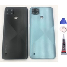 Yedcom Realme C21Y Yeşil Arka Pil Batarya Kapağı Arka Kapak Yapıştırıcı ve Tamir Seti Set