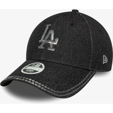 New Era La Dodgers Mlb Sequin 9forty Kadın Siyah Şapka.-