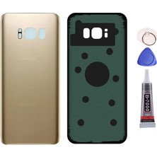Yedcom Samsung S8 Gold Uyumlu Arka Pil Batarya Kapağı Arka Kapak Yapıştırıcı Ve Tamir Seti Set