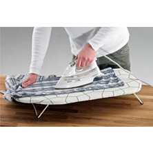 Özbience Pratik ve Şık Masaüstü Ayaklı Ütü Masası, 73 cm Uzunluk, Beyaz Renk