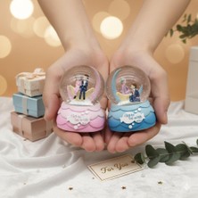 Adalinhome Sevgili Temalı Işıklı Mini Kar Küresi 7 cm