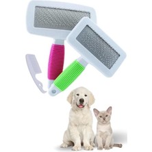 Mytechcat® Kedi Köpek Telli Küçük Boy Tüy Bakım Seti Evcil Hayvan Tarama Fırçası