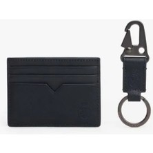 Tommy Hilfiger Erkek Marka Logolu Cüzdan Şık Tasarımlı Anahtarlık Seti Mavi Kartlık AM0AM13779 Dw6