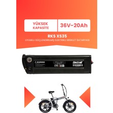 Electroll Rks XS35 Uyumlu 36V 20AH (Yüksek Kapasite) Güçlendirilmiş Elektrikli Bisiklet Bataryası