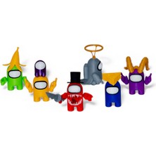 Among Us 6'lı  Özel Tasarım 3D Karakter Seti – Aksesuar ve Kostümlü Koleksiyonluk Figürler