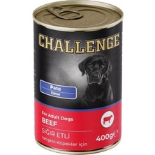 Challenge Pate Sığır Etli Yetişkin Köpek Konservesi 400 gr