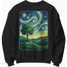 Yıldızlı Gece Temalı Sweatshirt