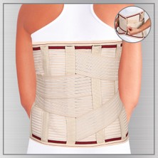 Özbience Lumbosakral Çelik Balenli Esnek Bel Korsesi Large 32CM