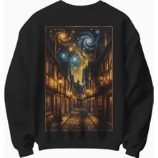 Yıldızlı Gece Temalı Sweatshirt