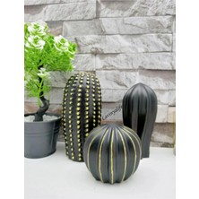 Derdenix Dekoratif 3'lü Kaktüs Biblo