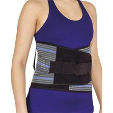 Özbience Lumbosacral Kemerli Korse Füme 32 Cm, Destek ve Rahatlık Sağlar