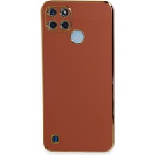 Buğz Realme C25Y Kılıf Volet Silikon - Kırmızı