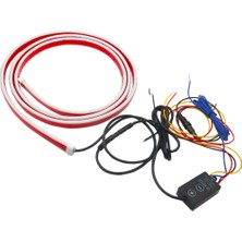 Mk Express Audi Tt S Uyumlu  Izgara Üstü Kaput Ledi,gündüz Ledi Silikon 150CM Beyaz