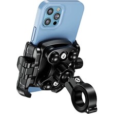Neffo Motorsiklet Premium Telefon Tutucu Sarsıntı Emicili Yüksek Kalite