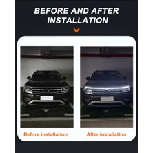 Mk Express Dacia Duster Uyumlu Kaput Ledi,gündüz Ledi Izgara Üstü Silikon 150CM Beyaz