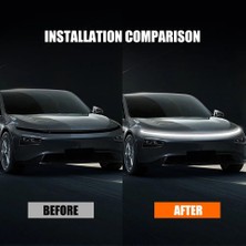 Mk Express Mazda E-Serisi Uyumlu  Izgara Üstü Kaput Ledi,gündüz Ledi Silikon 150CM Beyaz