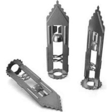 Rayko 400 Adet - 40 mm Çelik Alçıpan Dübel | Paslanmaz Jilet Tip Korniş Dübeli – Kolay Montaj