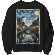 Yıldızlı Gece Temalı Sweatshirt