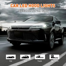 Mk Express Citroen C-Elysee Uyumlu Kaput Ledi,gündüz Ledi Izgara Üstü Silikon 150CM Beyaz