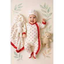 Ozz Baby Yeni Doğan  Kız Bebek 0-3 Ay Battaniyeli Tulum 5li Hastane Çıkışı  Zıbın Seti