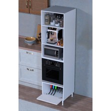 Eliusta Viramo Mikrodalga/ankastre Fırın Dolabı Çoklu Bölmelerle Depolama Alanlı 60X217X56 cm Modüler Dolap