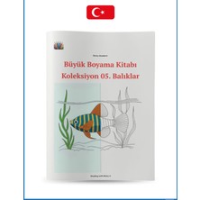 Reading with Nicky Büyük Boyama Kitabı Koleksiyon-5 Balıklar