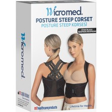 Özbience Dik Duruş Korsesi Siyah, Neopren, Standart, Xs-S-M-L, Destekleyici