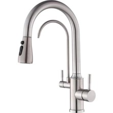 Fualora Spiralli Arıtmalı Mutfak Evye Bataryası Inox