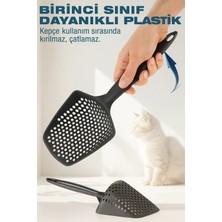 VeraGlobe Buğz Mikro Delikli Kedi Kumu Küreği – Kum Israfını Önleyen Dayanıklı Ergonomik Temizlik Küreği