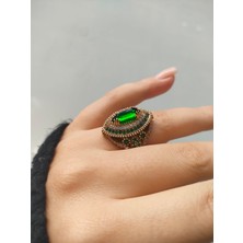 Eg Takı Aksesuar 925 Ayar Gümüş Bronz Hürrem Model Yüzük