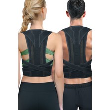 Özbience Dik Duruş Korsesi Kadın Erkek Kamburluk ve Kifoz Önleyici Balenli Mıknatıslı