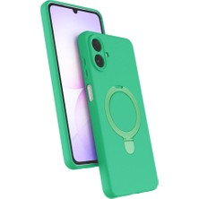 Buğz Samsung Galaxy A07 4g Regal Magsafe Standlı Kapak - Yeşil