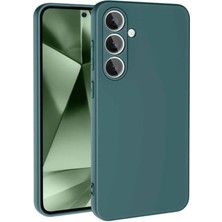 Buğz Samsung Galaxy S24 Fe Kılıf Nano Içi Kadife Silikon - Koyu Yeşil