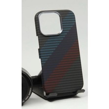 Sidens Store Knt Phone iphone 15 Pro Max Uyumlu Ekoseli Kevlar Case