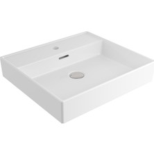 Bocchı Bocchi Milano 1644-001-0126 Tezgahüstü Lavabo Parlak Beyaz 50 cm