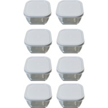 Paşabahçe Snowbox 8 Li Cam Saklama Kabı Beyaz