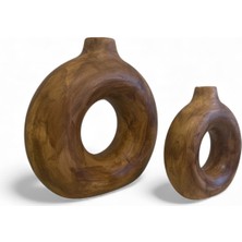 Uzman Ticaret Dekoratif Ikili Halka Vazo