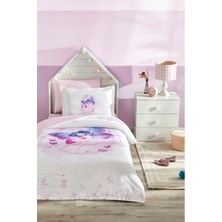Özdilek Fairies Tek Kişilik Lastikli Çarşaf Nevresim Takımı Lila