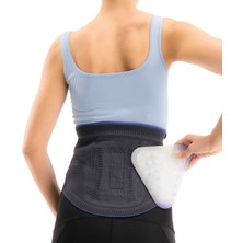 Özbience Lumbosakral Destekli Silikon Korse, Rahat ve Esnek Orgu Kumaş