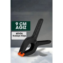 Tp Bfs Kıskaç Klips Yaylı Işken Ce Plastik Kelepçe Güçlü Mafsallı Çene 9 Inç 9 cm Ağız