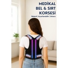 Özbience Dik Duruş Korsesi Çift Balenli Erkek Kadın Korse, Kambur ve Skolyoz Destek