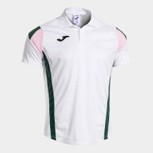 Joma Montreal Erkek Beyaz Yeşil Polo Yaka Spor Tişört 104302.213