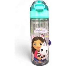 Wiggle Gabby's Doll House Turkuaz 500 ml Pipetli Matara/suluk